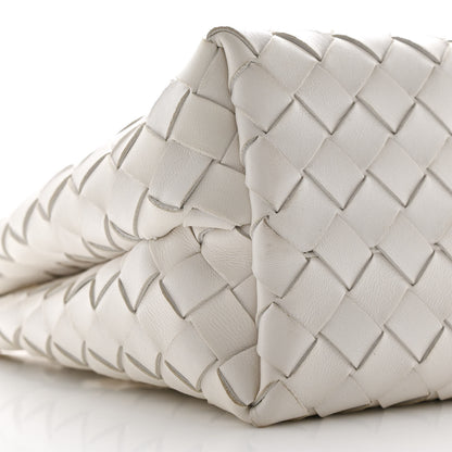 Bottega Veneta Nappa Intrecciato Small Andiamo Shoulder Bag White 8 of 9