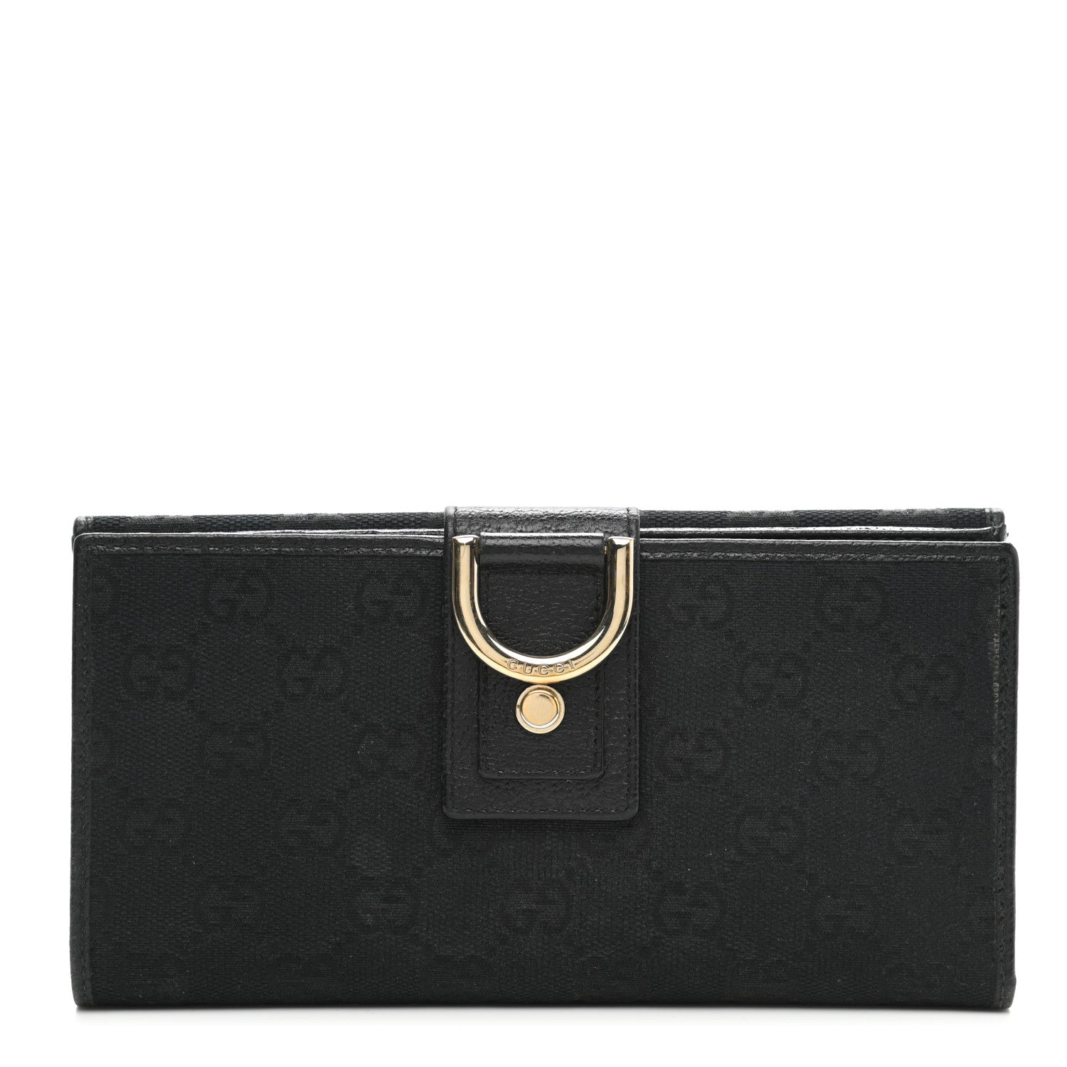 Gucci Monogram Abbey Continental Wallet Black 1 of 10