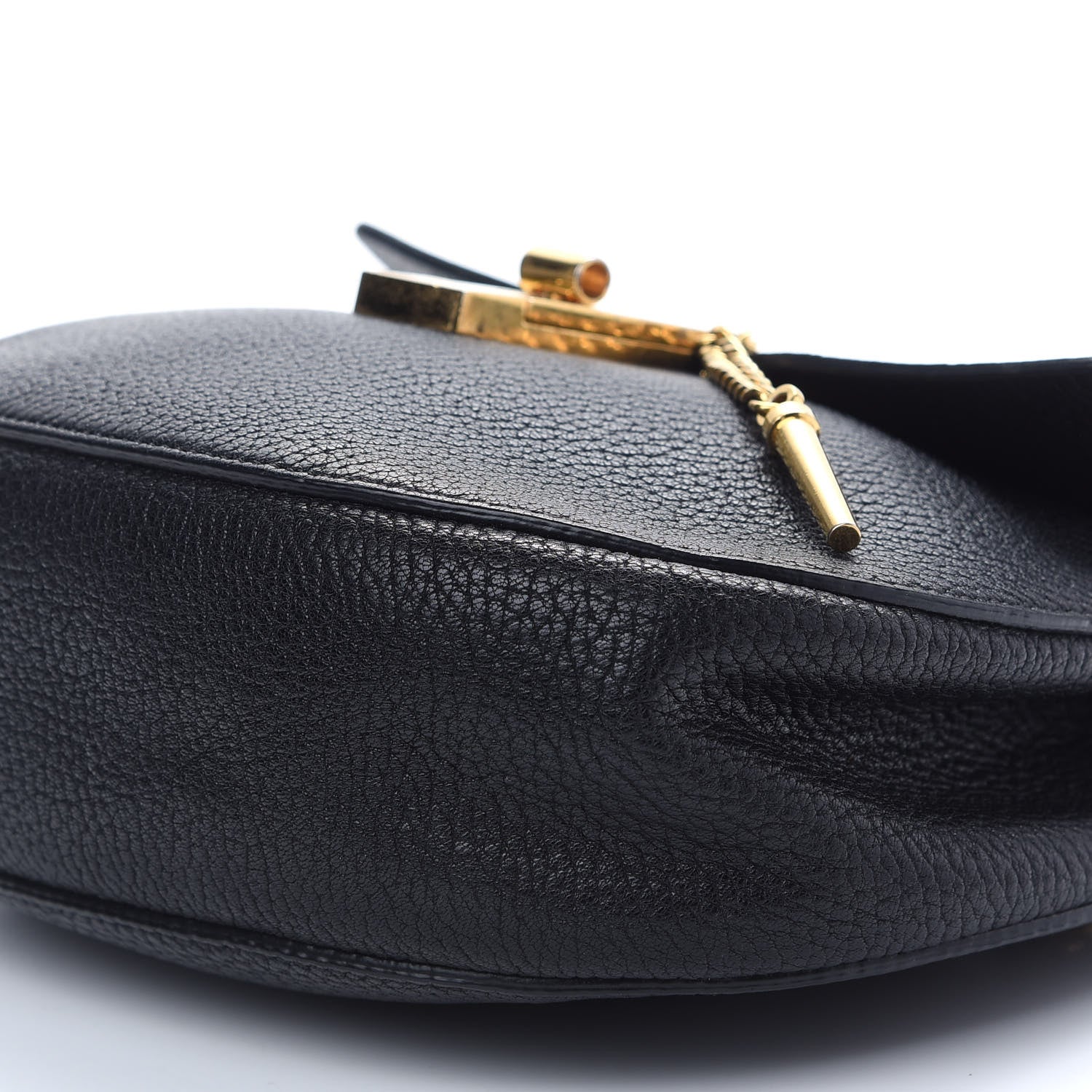 Chloe Grained Lambskin Drew Shoulder Bag Black 8 of 8