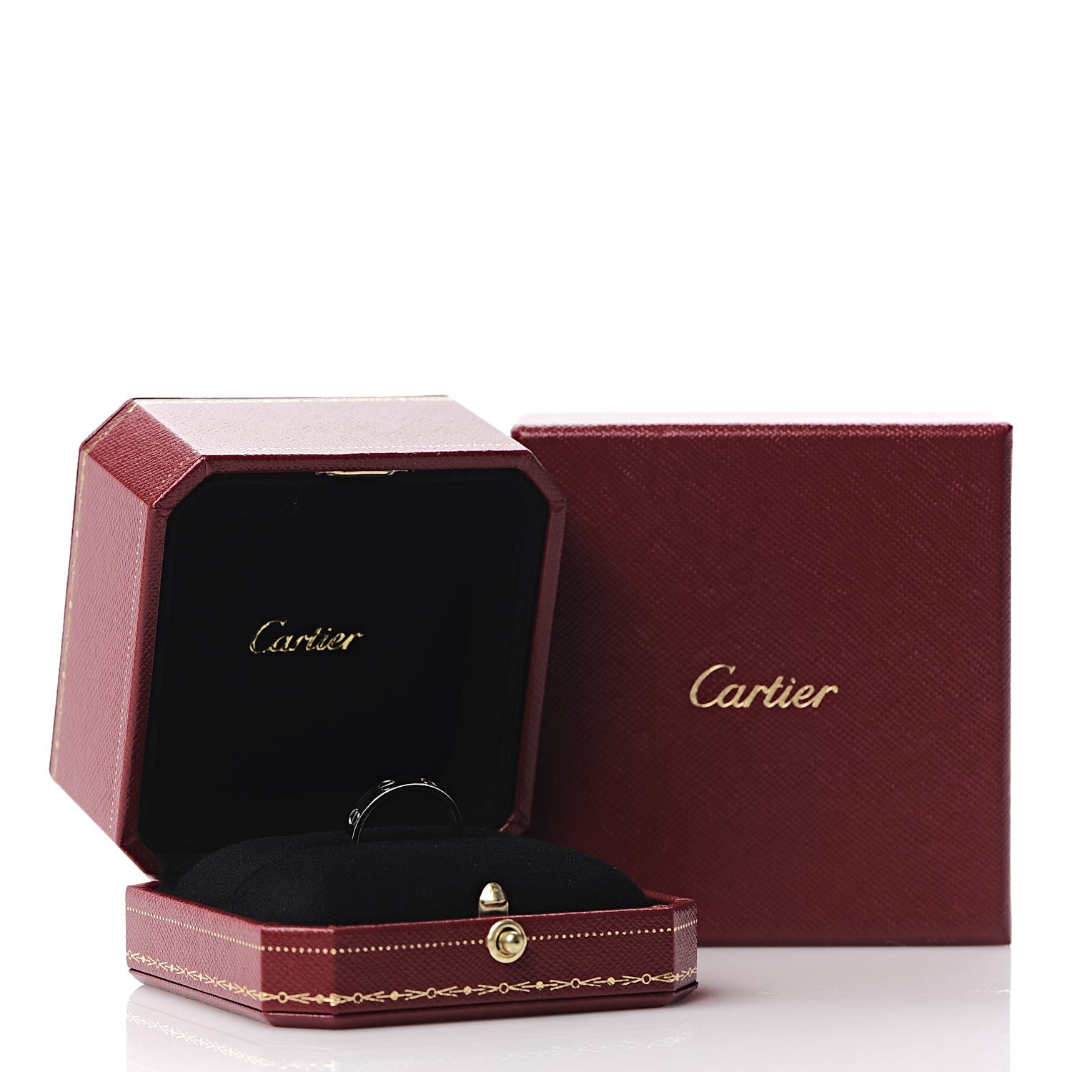 Cartier Platinum 3.5mm LOVE Wedding Band Ring 53 6.25 5 of 5