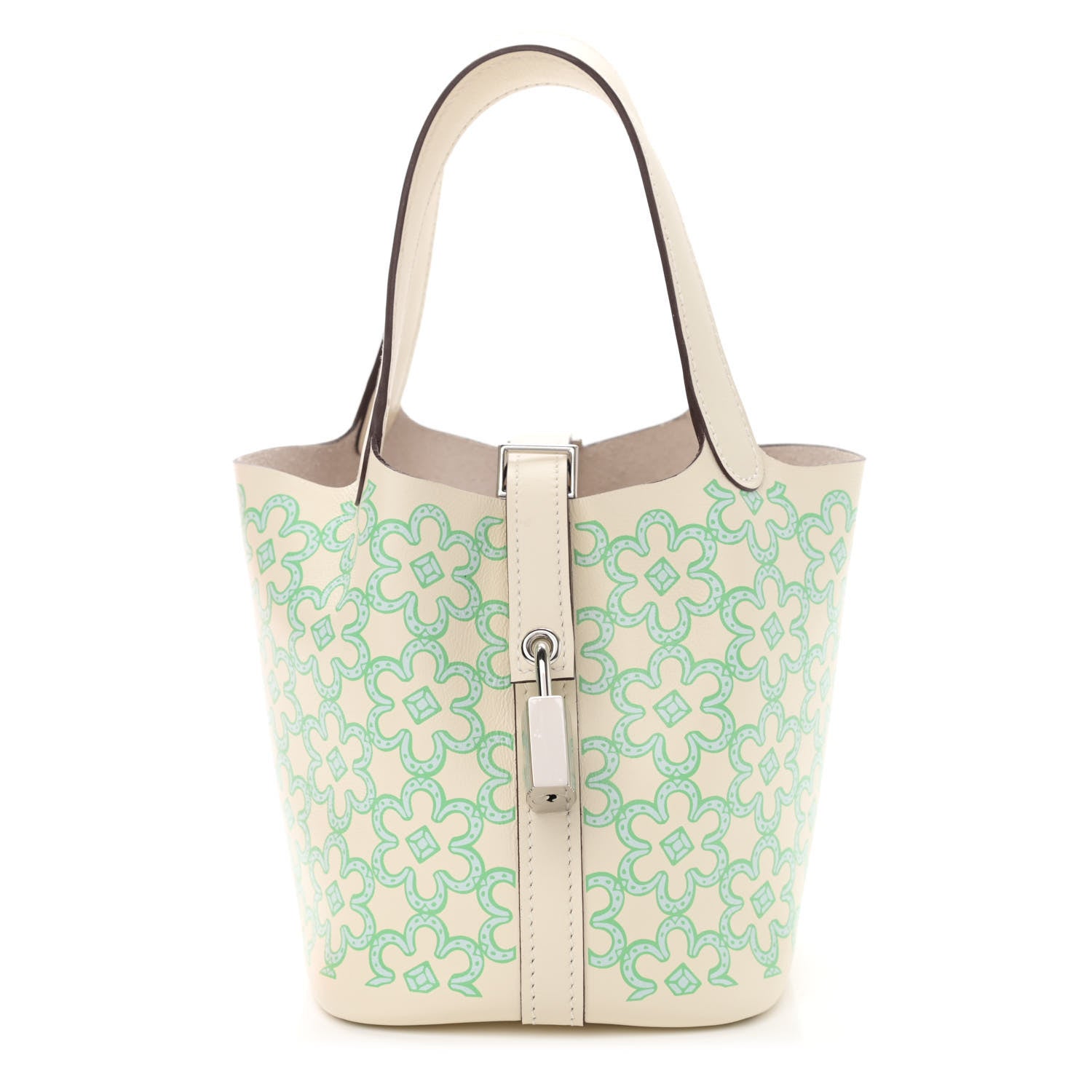 Hermes Swift Micro Lucky Daisy Picotin Lock Nata Vert 1 of 10