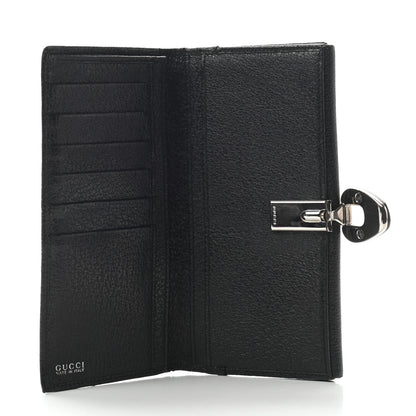 Gucci Calfskin Continental Flap Wallet Black 5 of 7