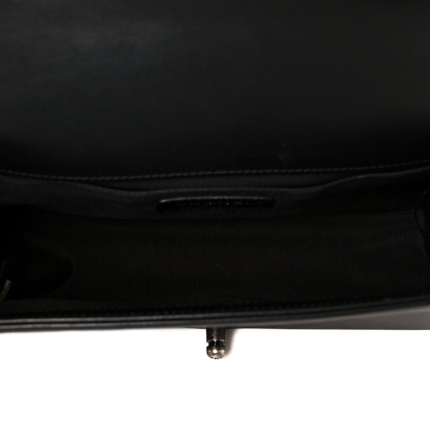 Calfskin Quilted Medium Boy Flap Black