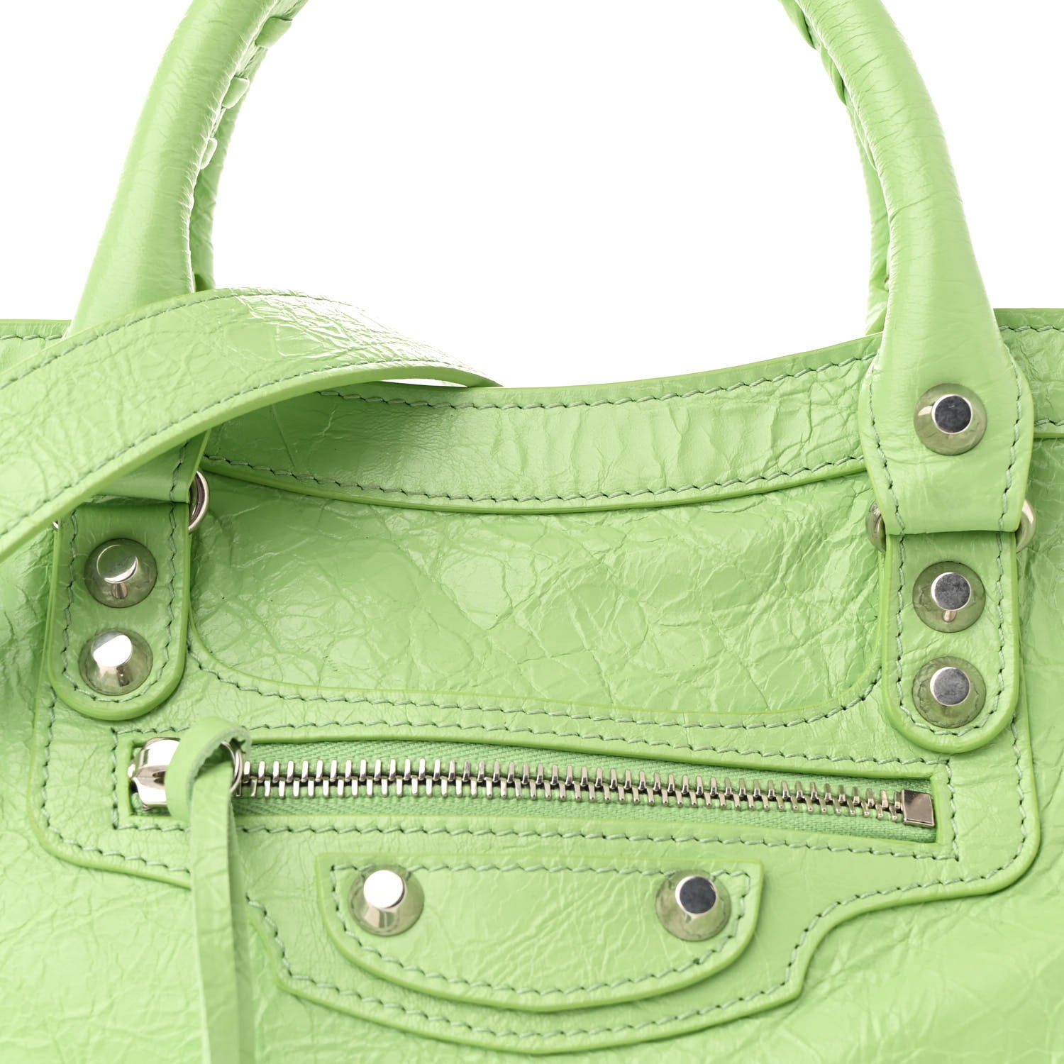 Balenciaga Agneau Arena Storico Classic Hardware Small Le City Green 8 of 10