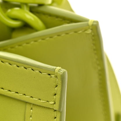Gucci Calfskin Enamel Mini Diana Tote Bag Bright Green 11 of 12