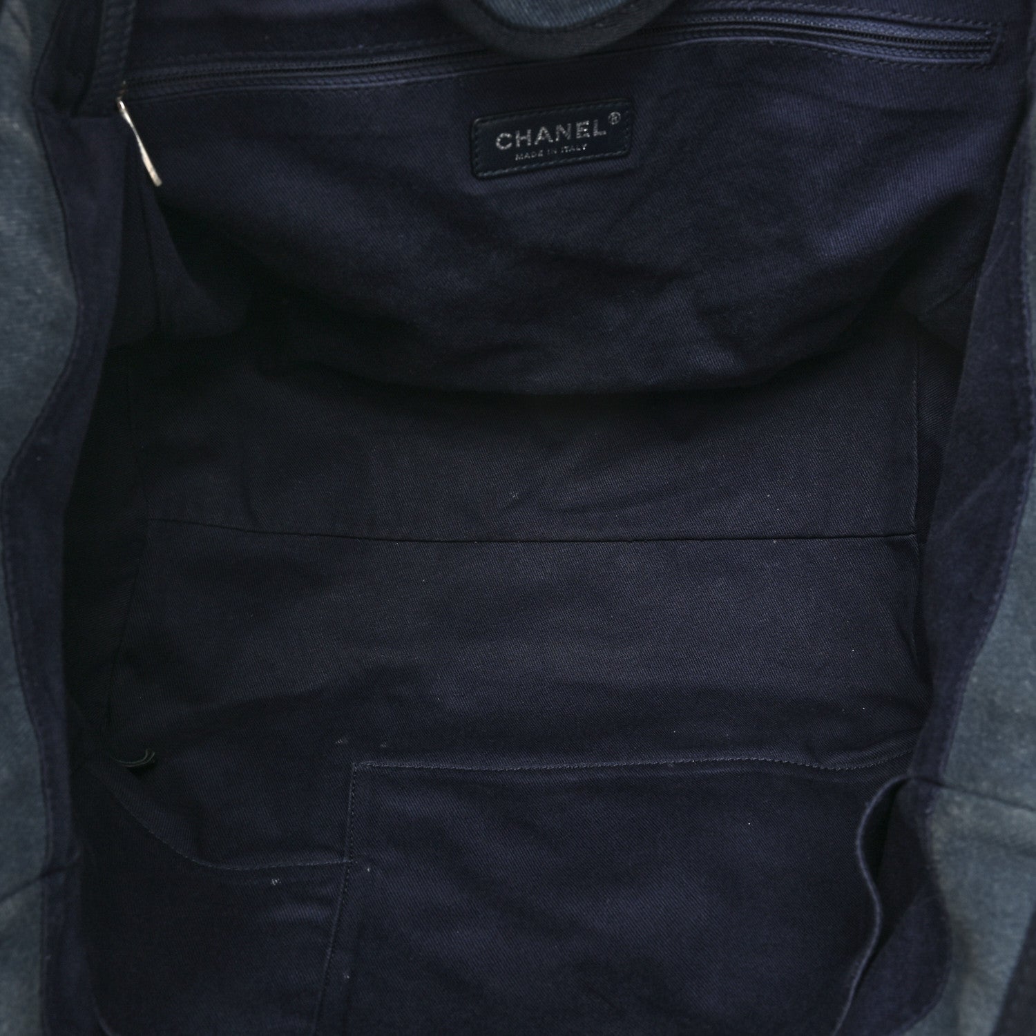 Chanel Denim Large Deauville Tote Blue 5 of 17