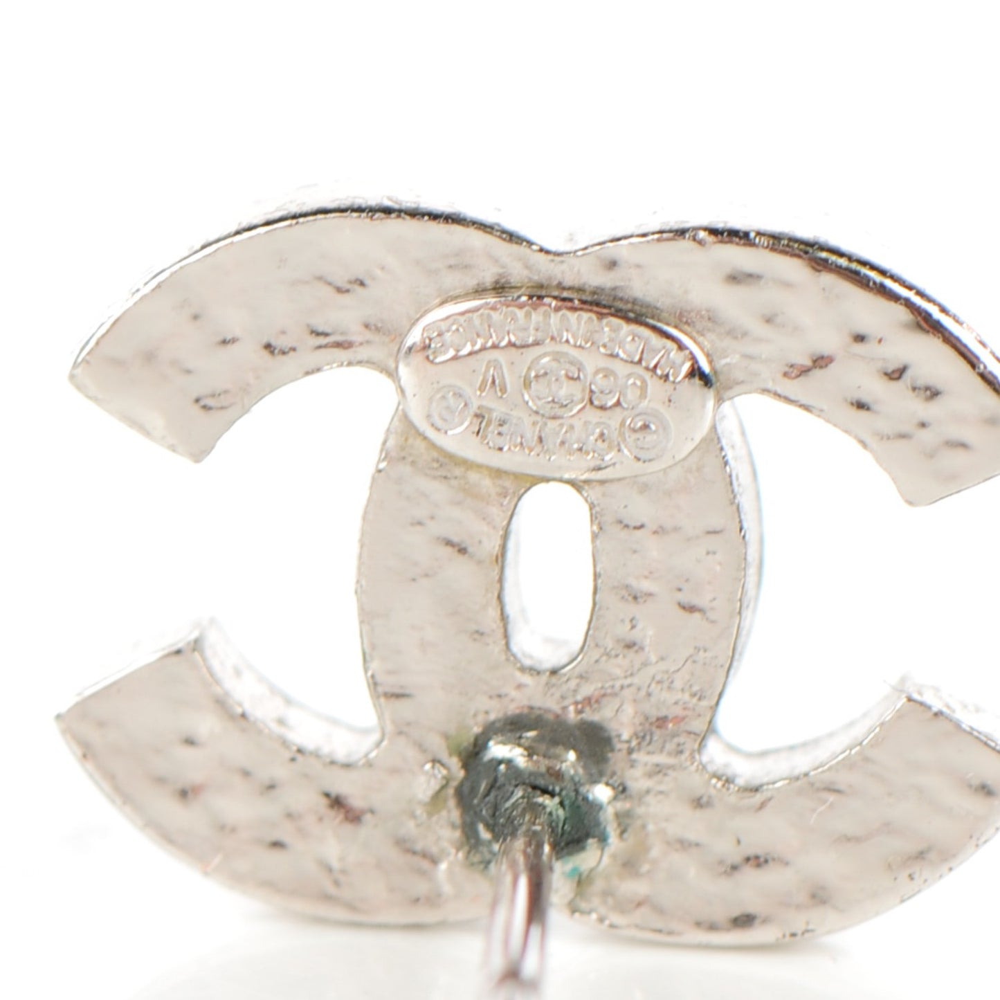 Crystal Timeless CC Earrings Silver