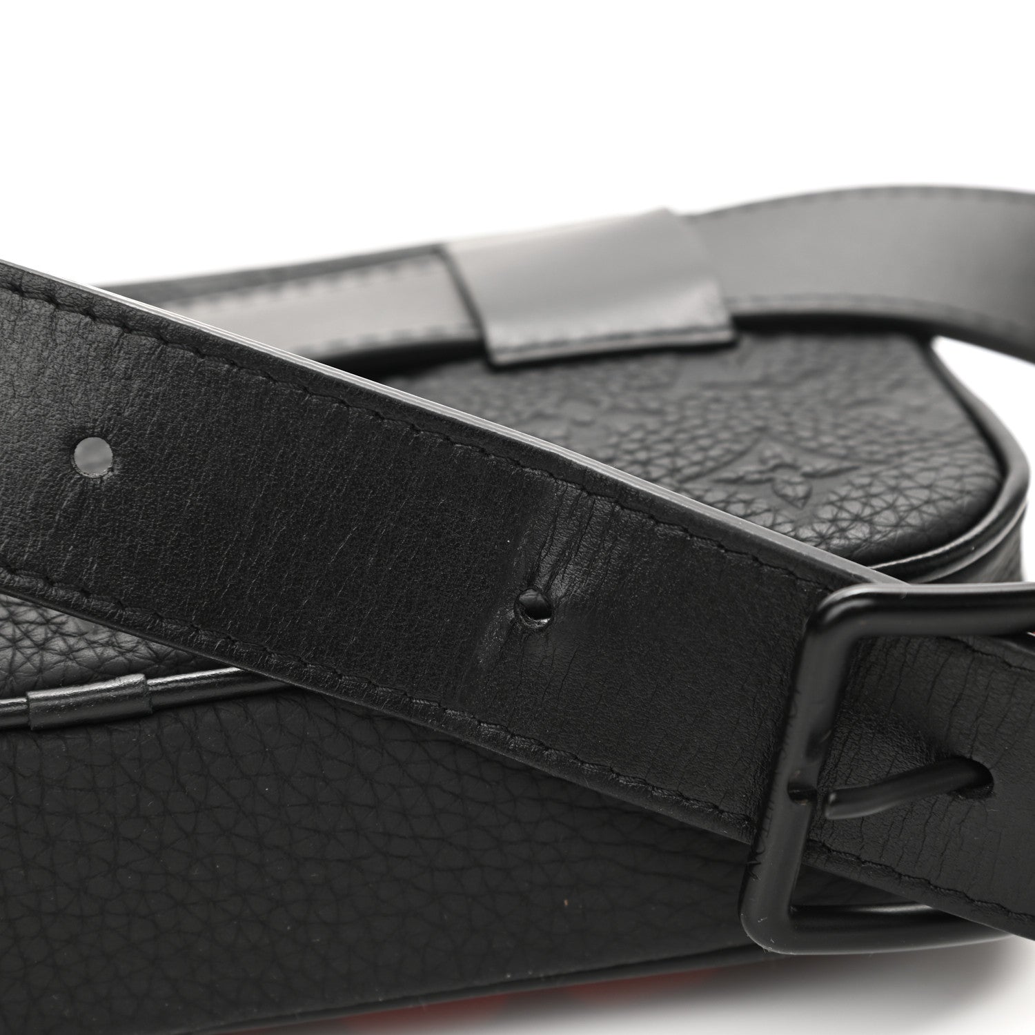 Louis Vuitton Taurillon Monogram Uniformes Solar Ray Soft Pochette Volga Belt Bag Black 11 of 11