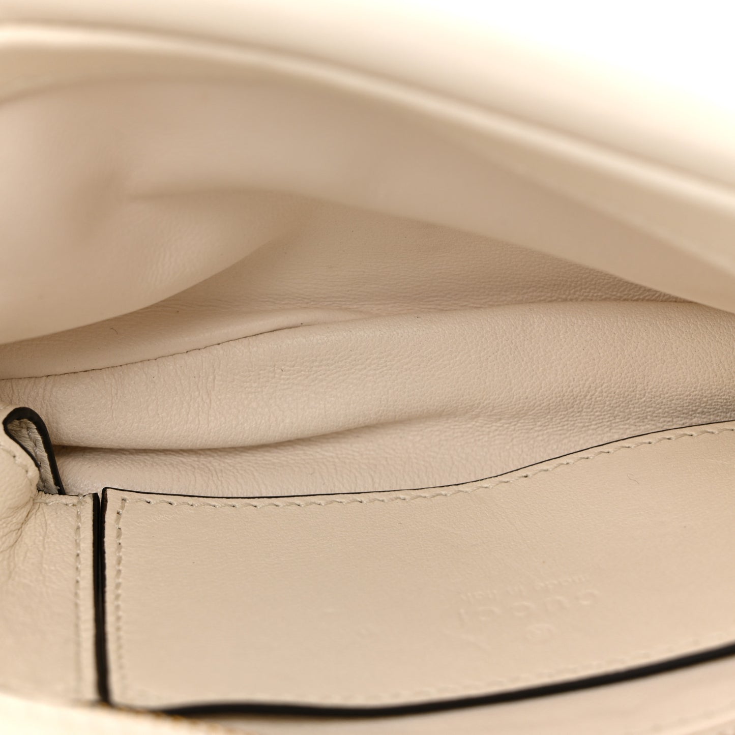 Lambskin Mini GG Milano Top Handle Shoulder Bag White