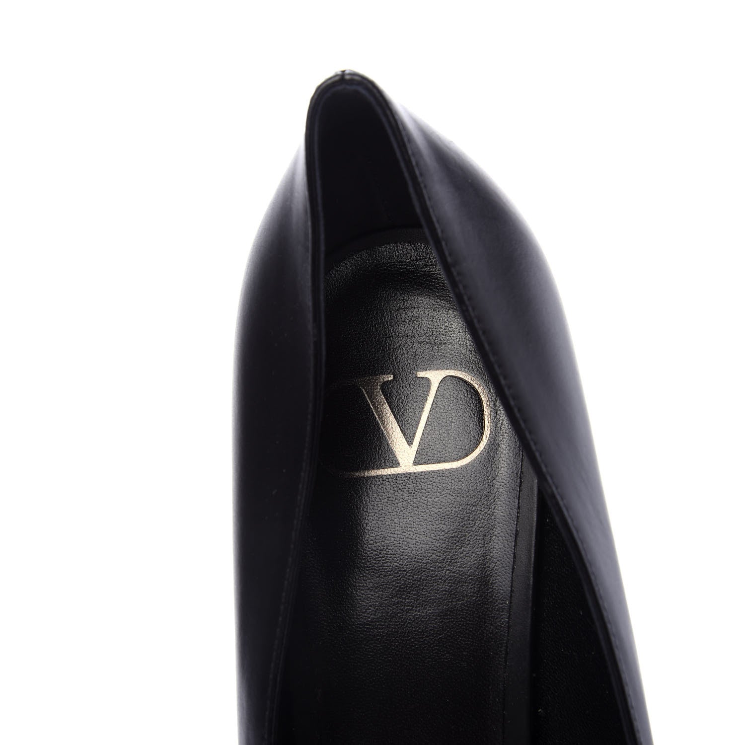 Valentino Garavani Calfskin Vlogo Signature 80mm Pumps 40.5 Black 6 of 8