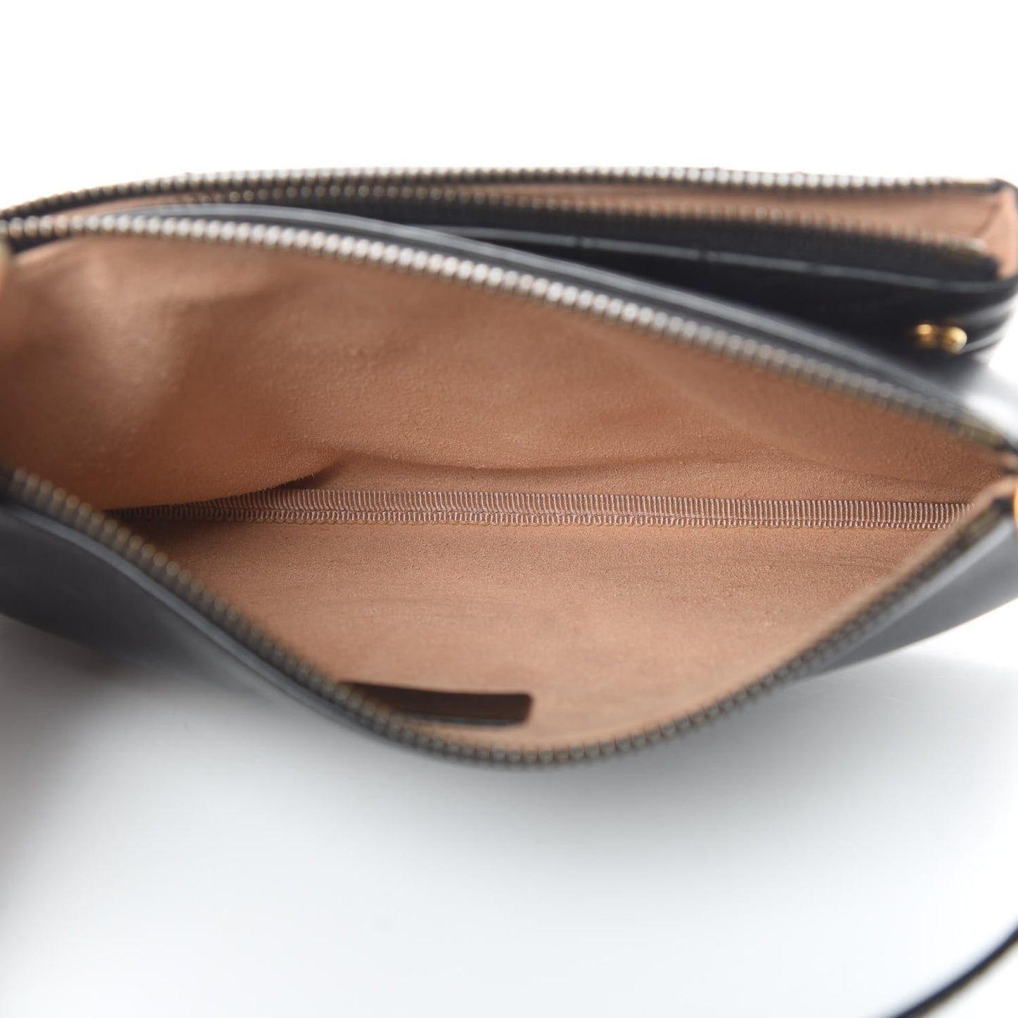 Calfskin Matelasse Small GG Marmont Double Zip Shoulder Bag Black