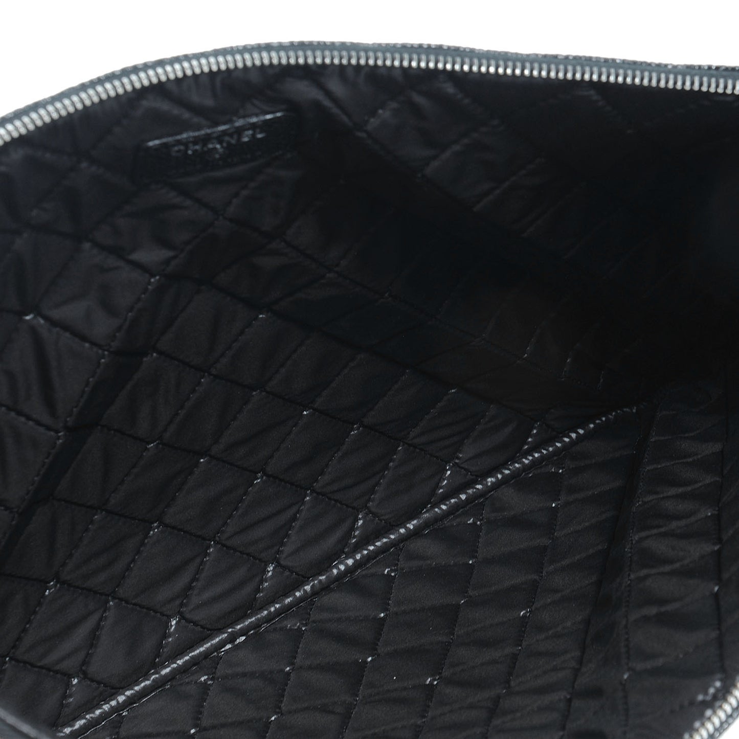 Caviar Quilted Documents Holder Portfolio Black