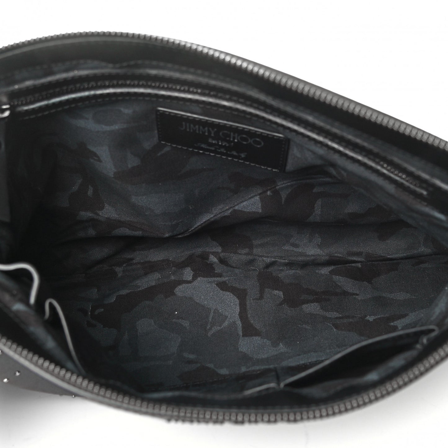 Lambskin Studded Star Pouch Navy