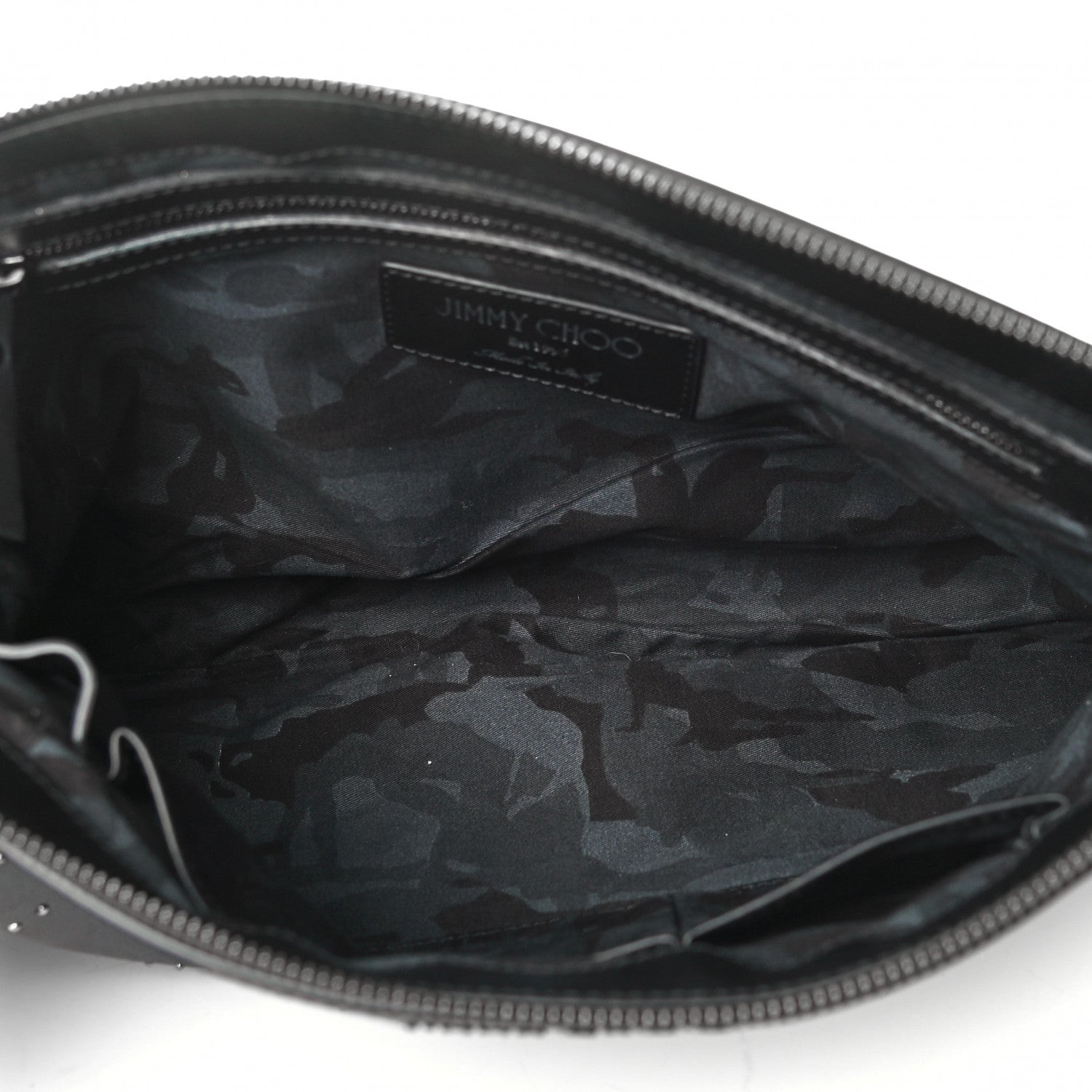 Jimmy Choo Lambskin Studded Star Pouch Navy 4 of 4