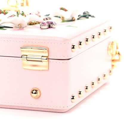 Dolce & Gabbana Dauphine Crystal Embellished Lily Box Bag Pink 8 of 8