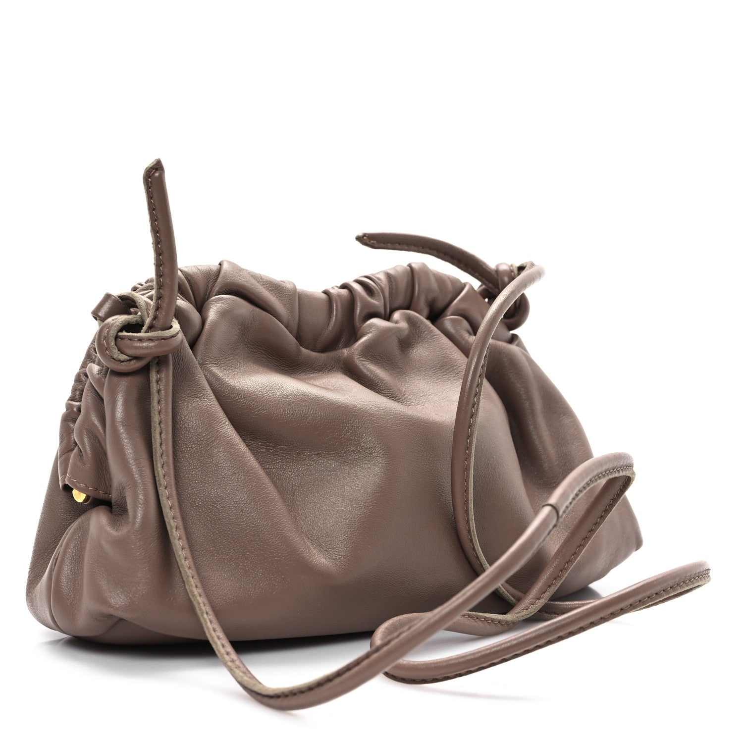 Mansur Gavriel Lambskin Cloud Mini Clutch Biscotto 3 of 9