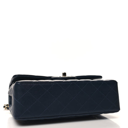 Chanel Lambskin Quilted Small Double Flap Navy 4 of 11