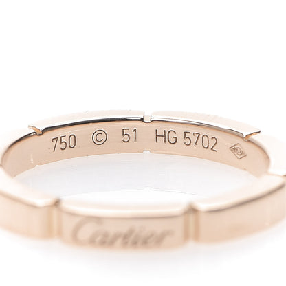 Cartier 18K Pink Gold 2.5mm Maillon Panthere Wedding Band Ring 51 5.75 3 of 4