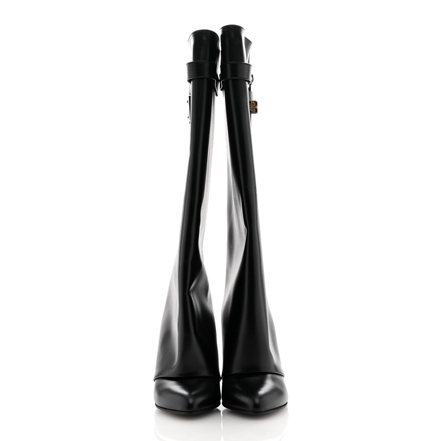 Givenchy Calfskin Shark Lock Pant Boots 38 Black 3 of 11