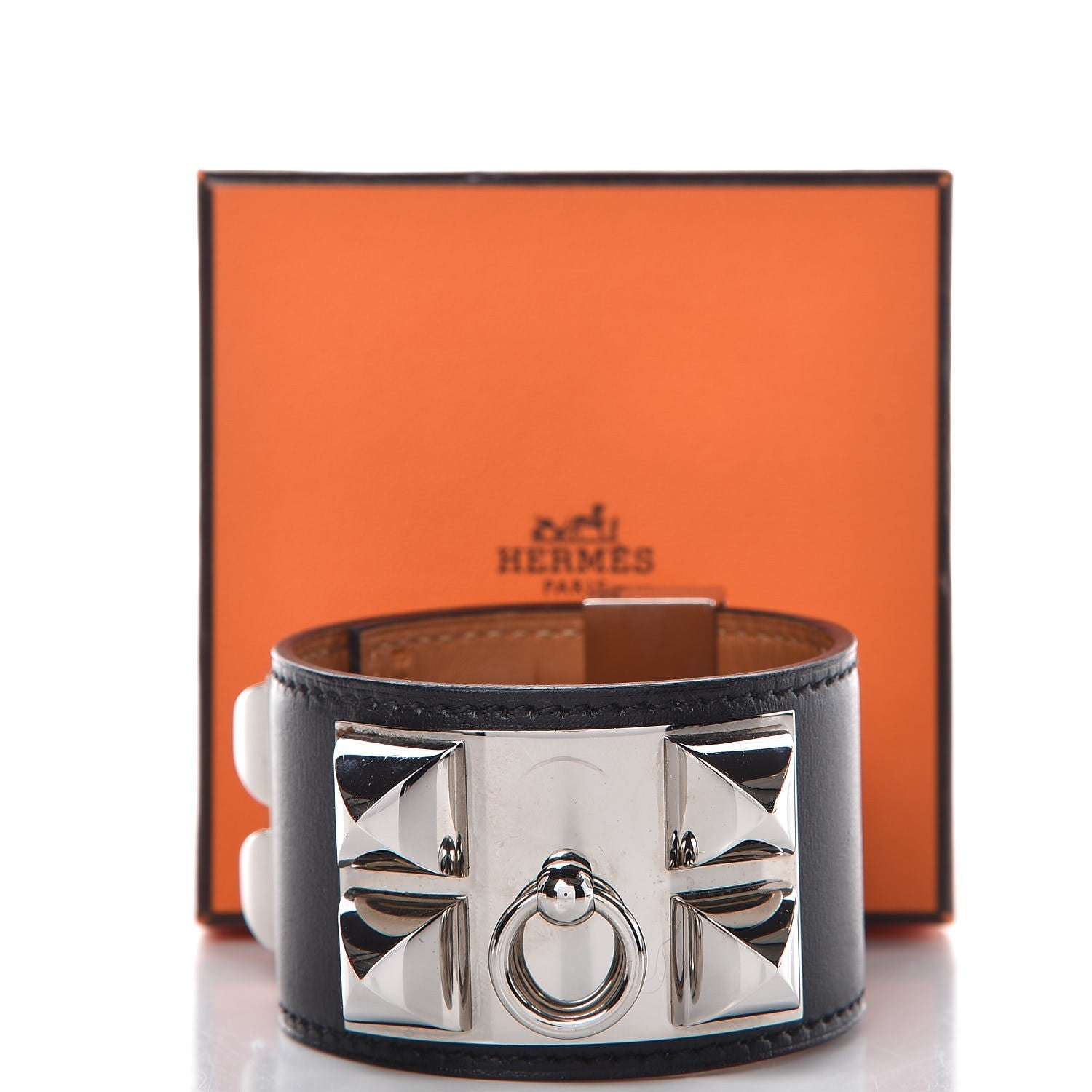 Hermes Chamonix Collier de Chien CDC Bracelet S Black 8 of 8