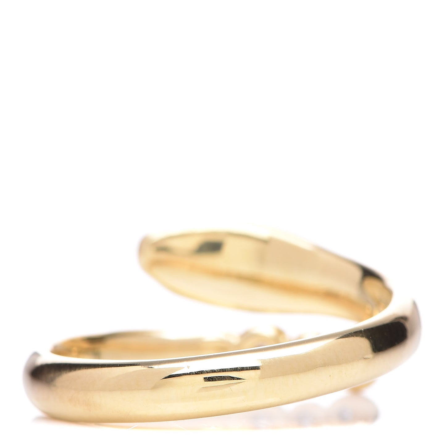 18K Yellow Gold Diamond Elsa Peretti Serpent Ring 49 5