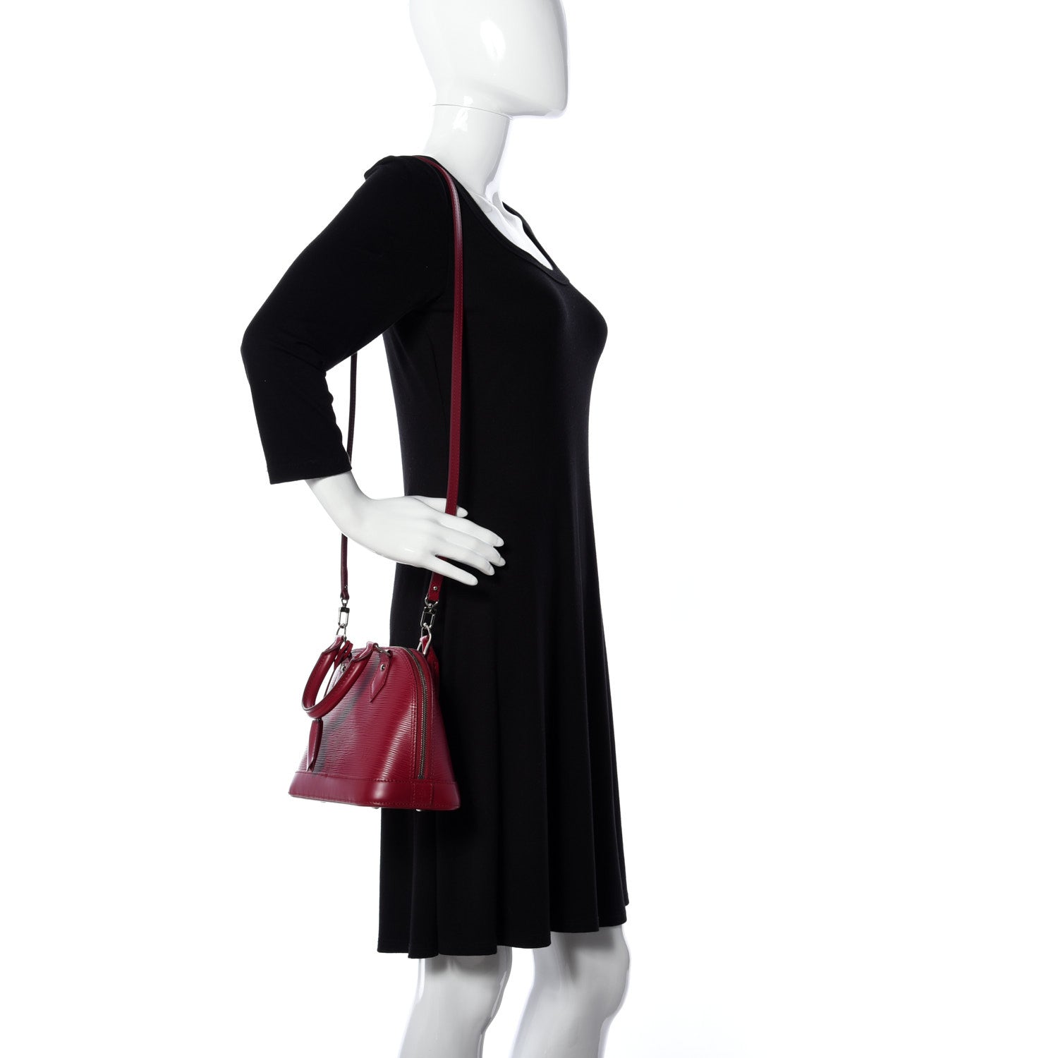 Louis Vuitton Epi Alma BB Fuchsia 2 of 13