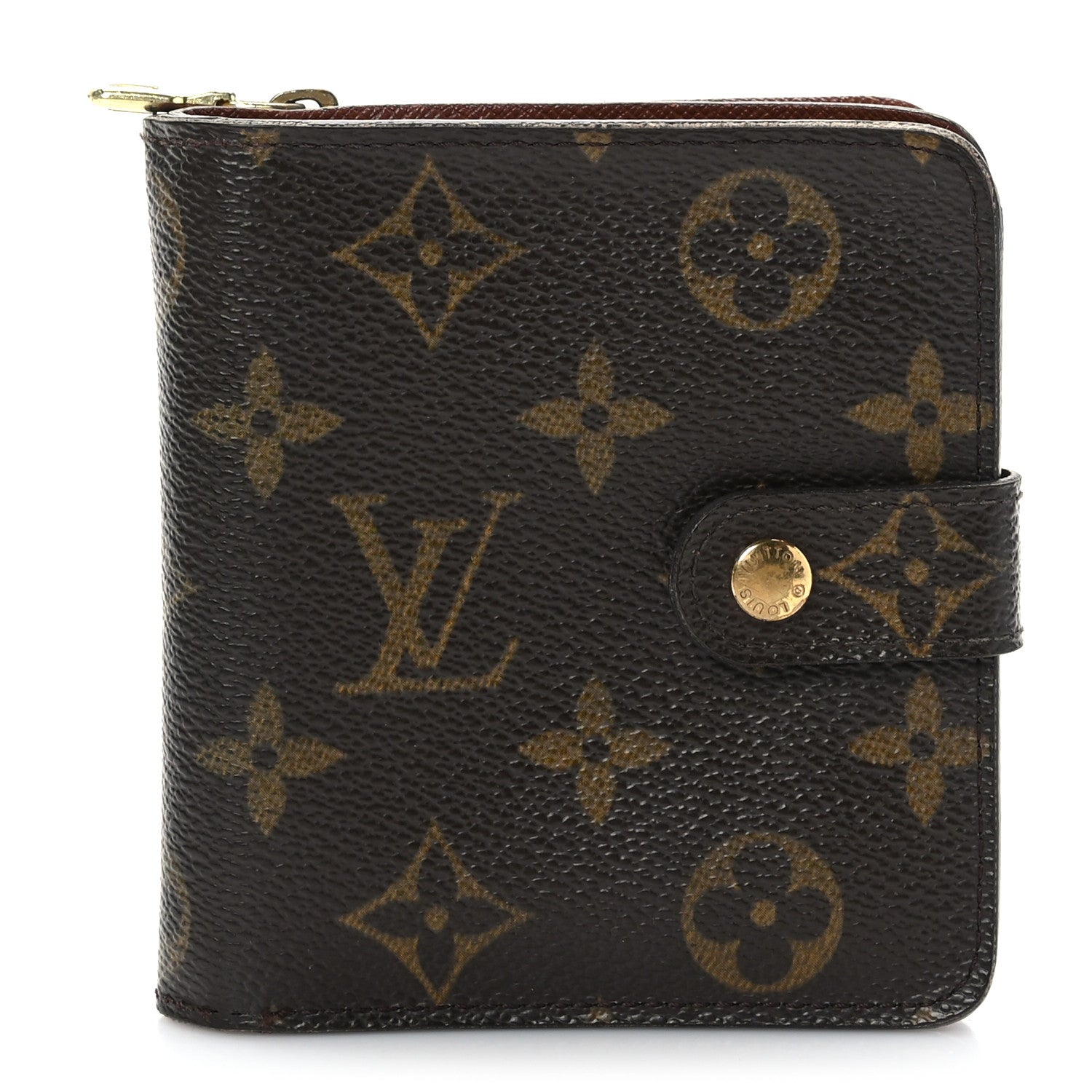 Louis Vuitton Monogram Compact Zippe Zipped Wallet 1 of 7