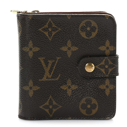 Louis Vuitton Monogram Compact Zippe Zipped Wallet 1 of 7
