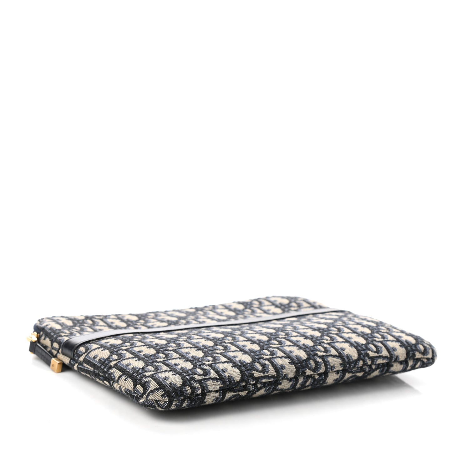 Oblique Pouch Clutch Blue