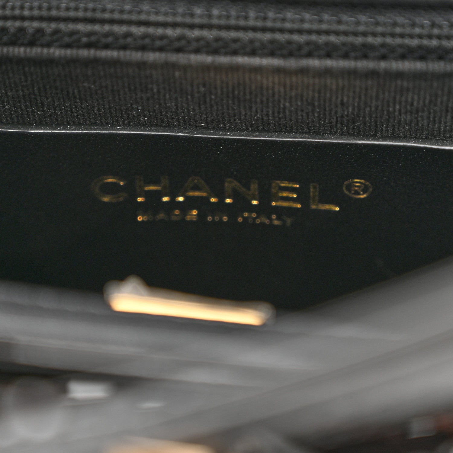 Chanel Patent Quilted Mini Graphic Catch Flap Black 6 of 10