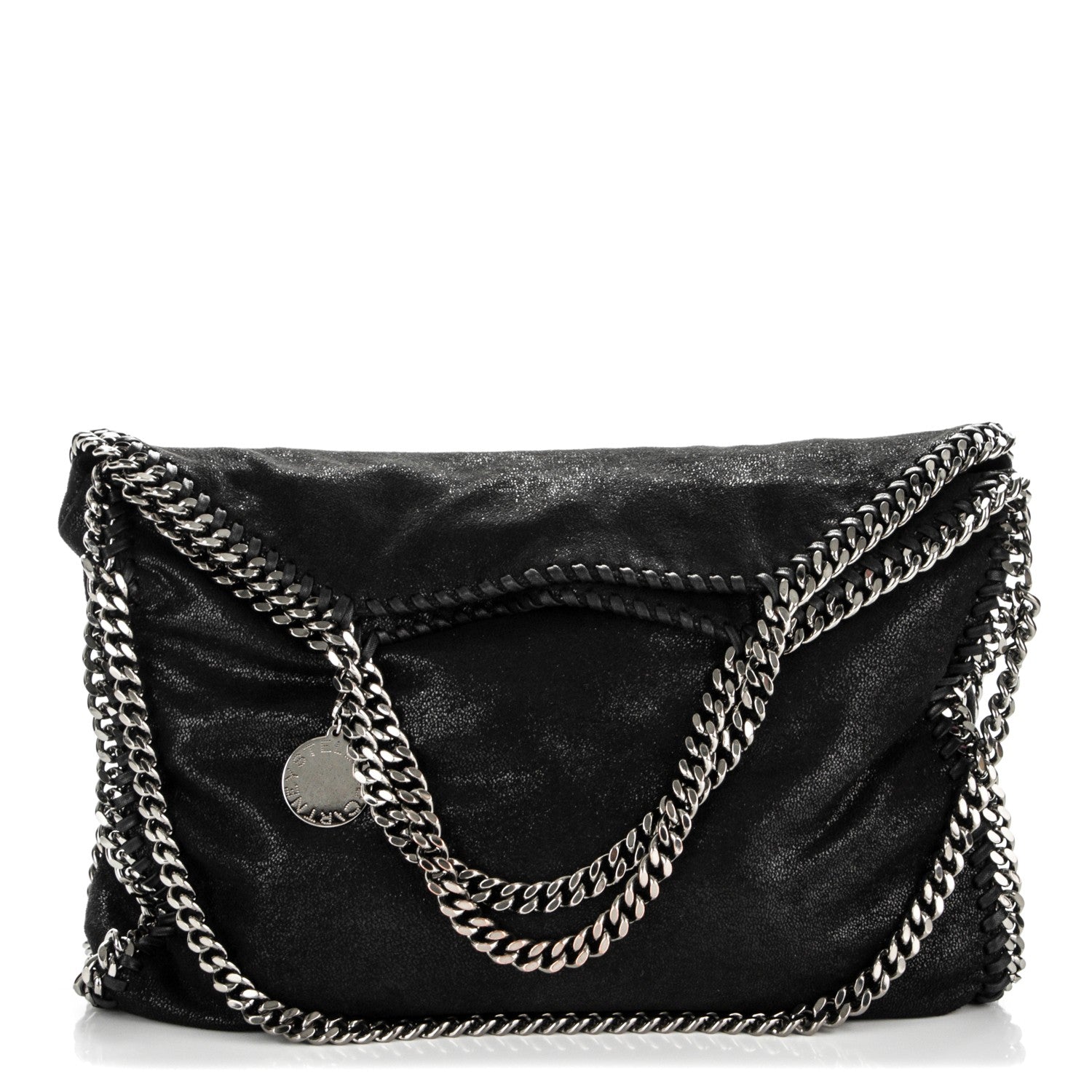Stella McCartney Shaggy Deer Falabella Fold Over Tote Black 1 of 8