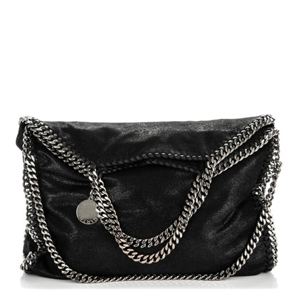 Stella McCartney Shaggy Deer Falabella Fold Over Tote Black 1 of 8