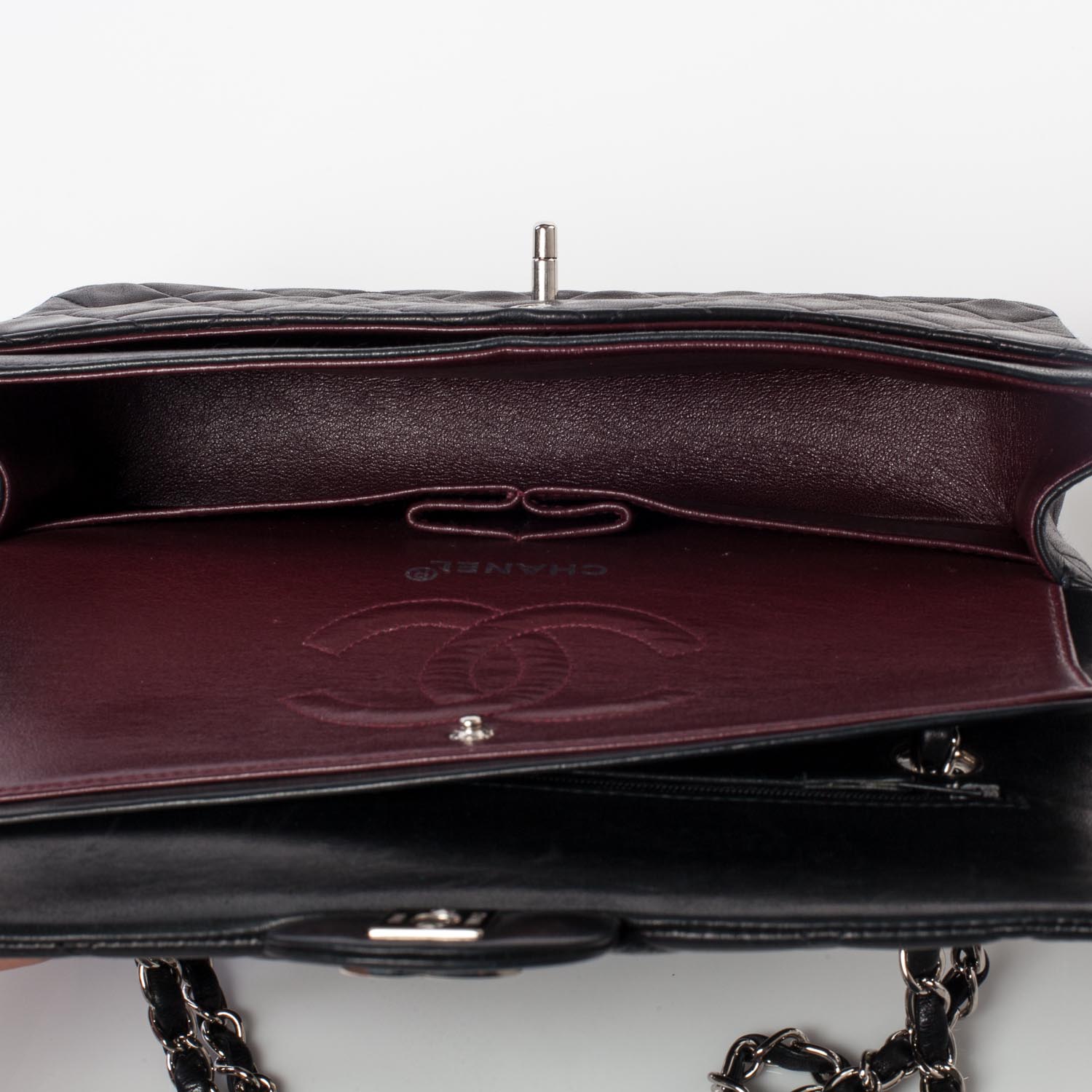 Chanel Lambskin Medium Double Flap Black 10 of 11