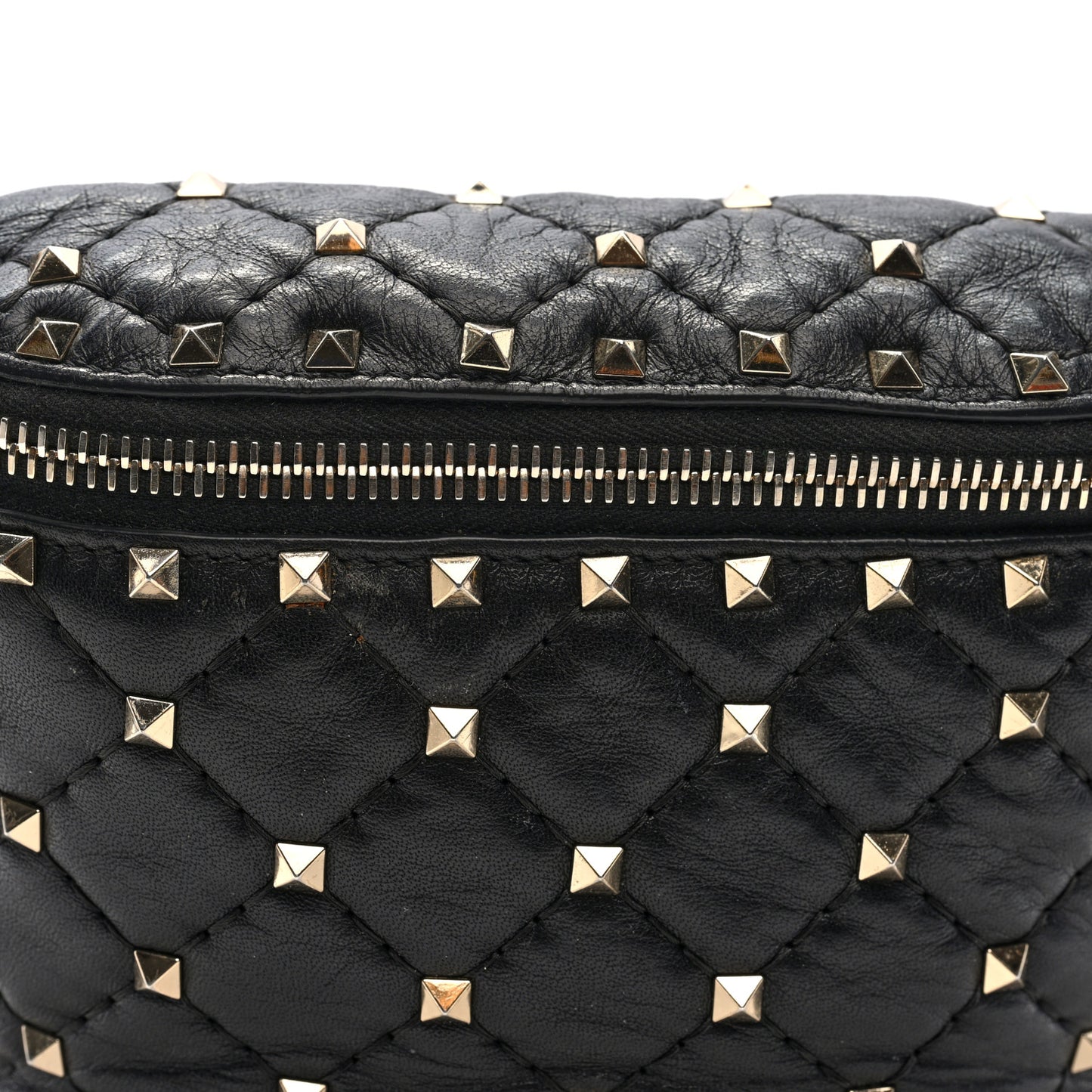 Nappa Rockstud Spike Belt Bag 95 Black