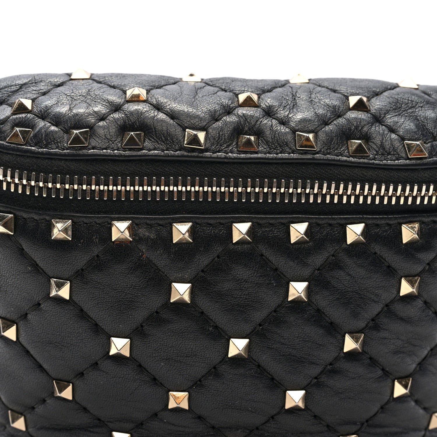Valentino Garavani Nappa Rockstud Spike Belt Bag 95 Black 7 of 9