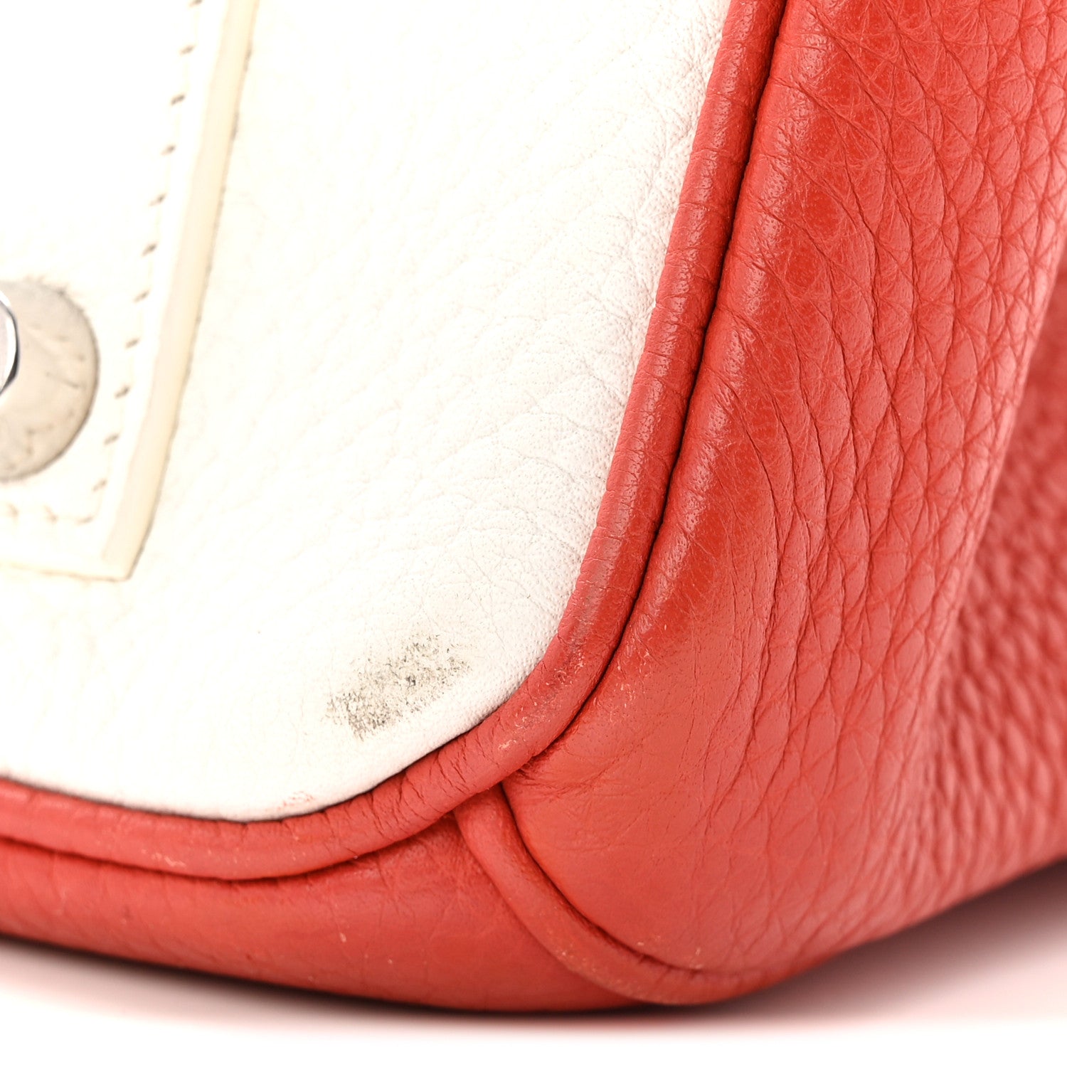 Hermes Taurillon Clemence Eclat Birkin 35 Sanguine White 11 of 11