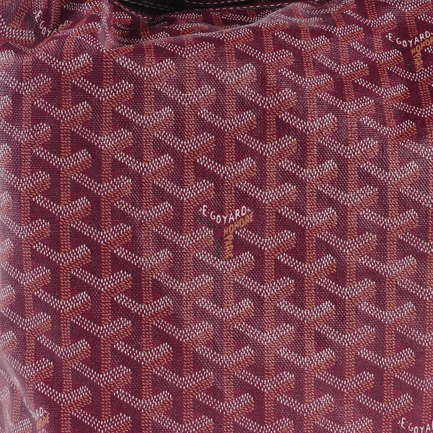 Goyardine Fidji Zip Hobo Burgundy