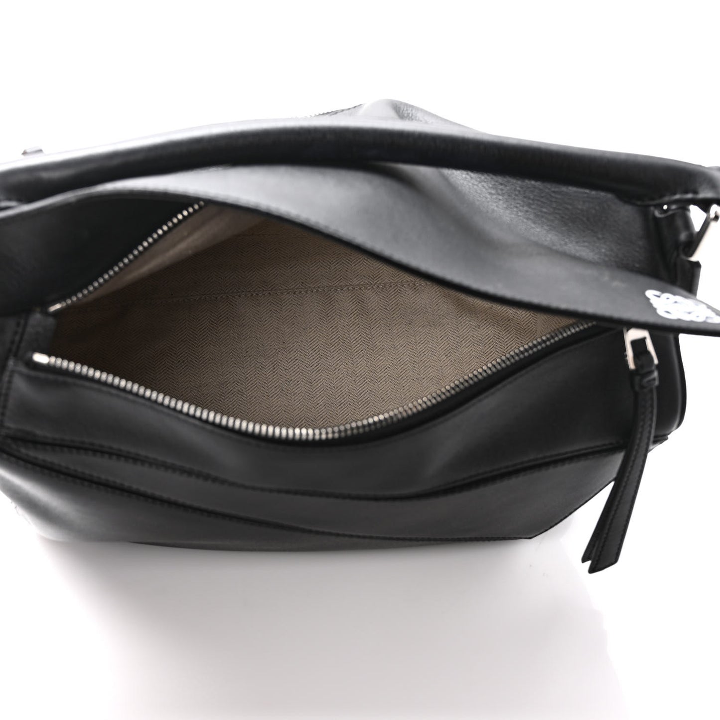 Calfskin Medium Puzzle Bag Black