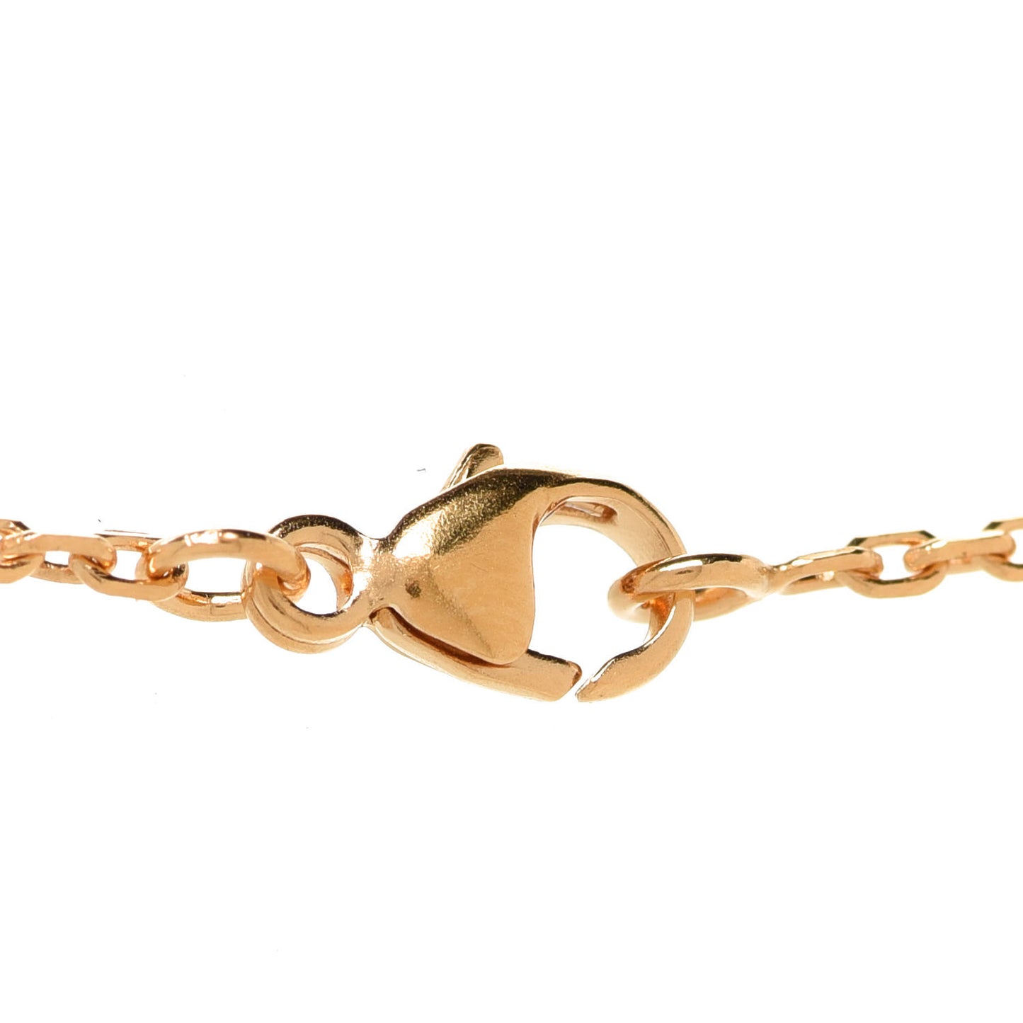 Lacquered Rose Gold Mini Pop H Pendant Necklace Rose Extreme