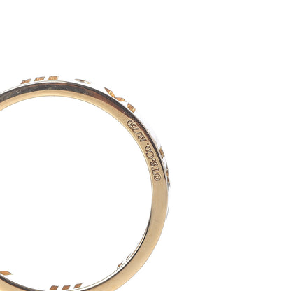 Tiffany 18K Yellow Gold Diamond Atlas Pierced Ring 50 5.25 4 of 5