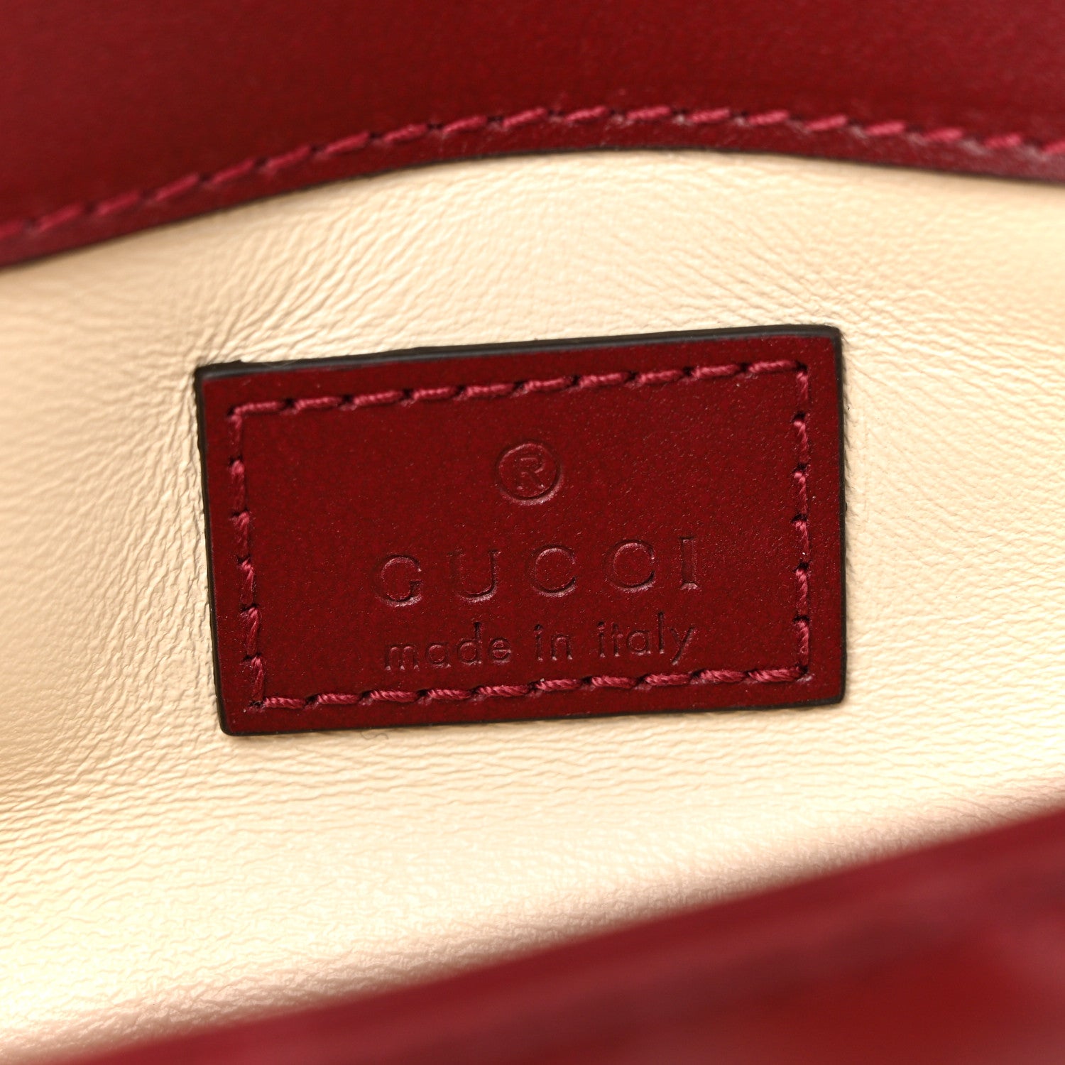 Gucci Calfskin Matelasse Super Mini GG Marmont Shoulder Bag Rosso Ancora 6 of 11