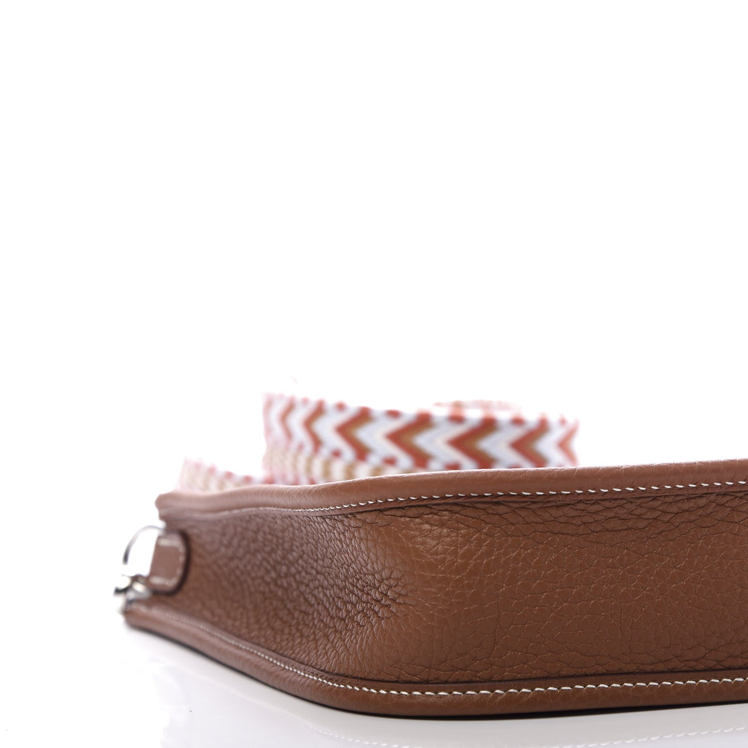 Hermes Taurillon Clemence Allegro Evelyne TPM Gold Cornaline White 7 of 11