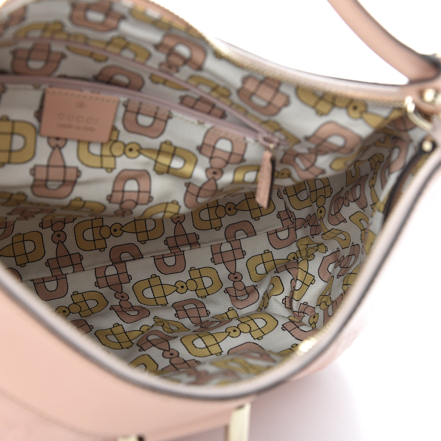 Gucci Guccissima Large D Gold Hobo Pink 5 of 10