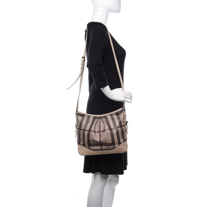 Burberry Smoked Check Hartham Shoulder Bag Trench 2 of 12