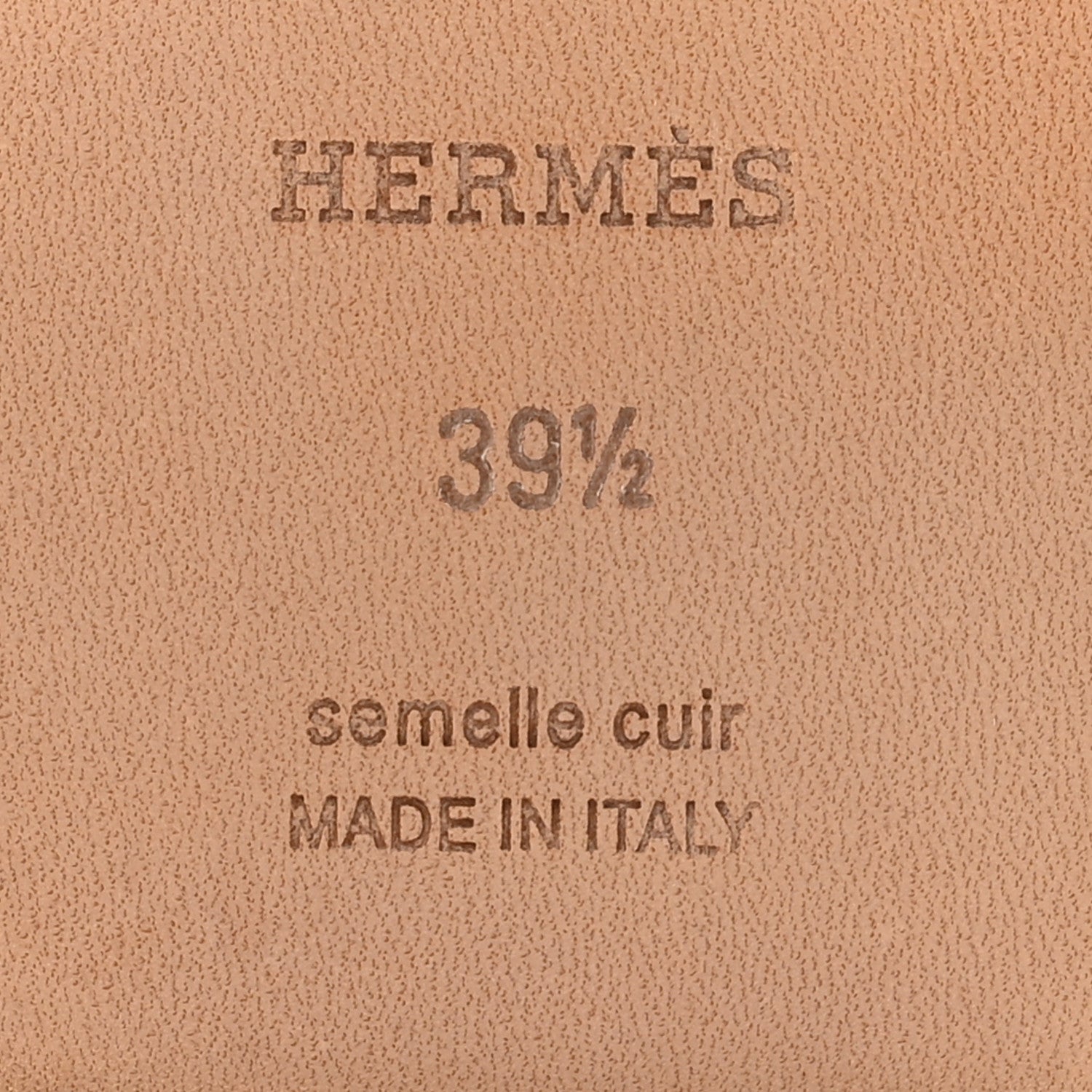 Hermes Metallic Nappa Oran Sandals 39.5 Rose Dore 8 of 9