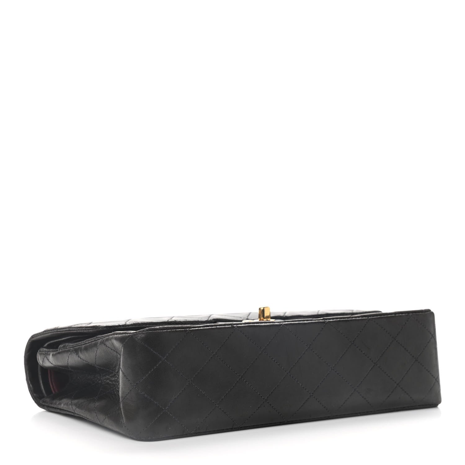 Chanel Lambskin Quilted Medium Double Flap Black 4 of 12