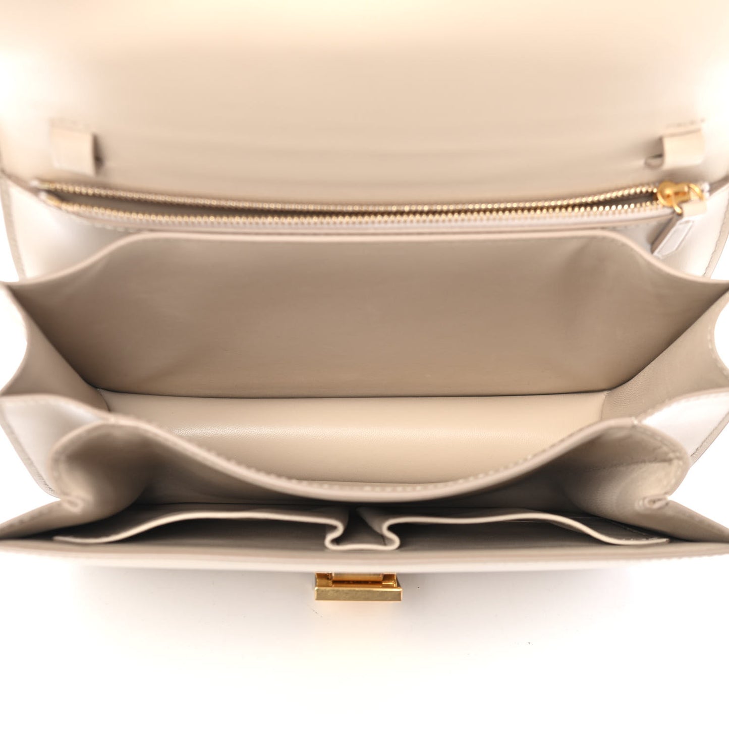 Box Calfskin Medium Classic Box Bag Linen