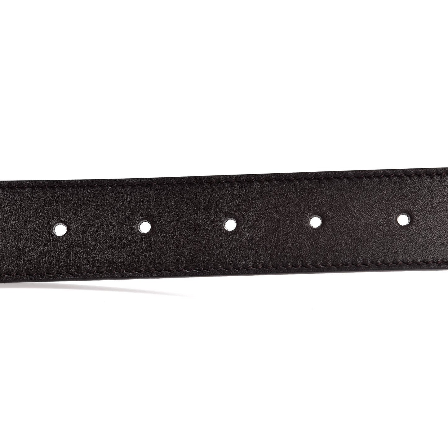 Moon Calfskin Double G 30mm Belt 90 36 Dark Cocoa