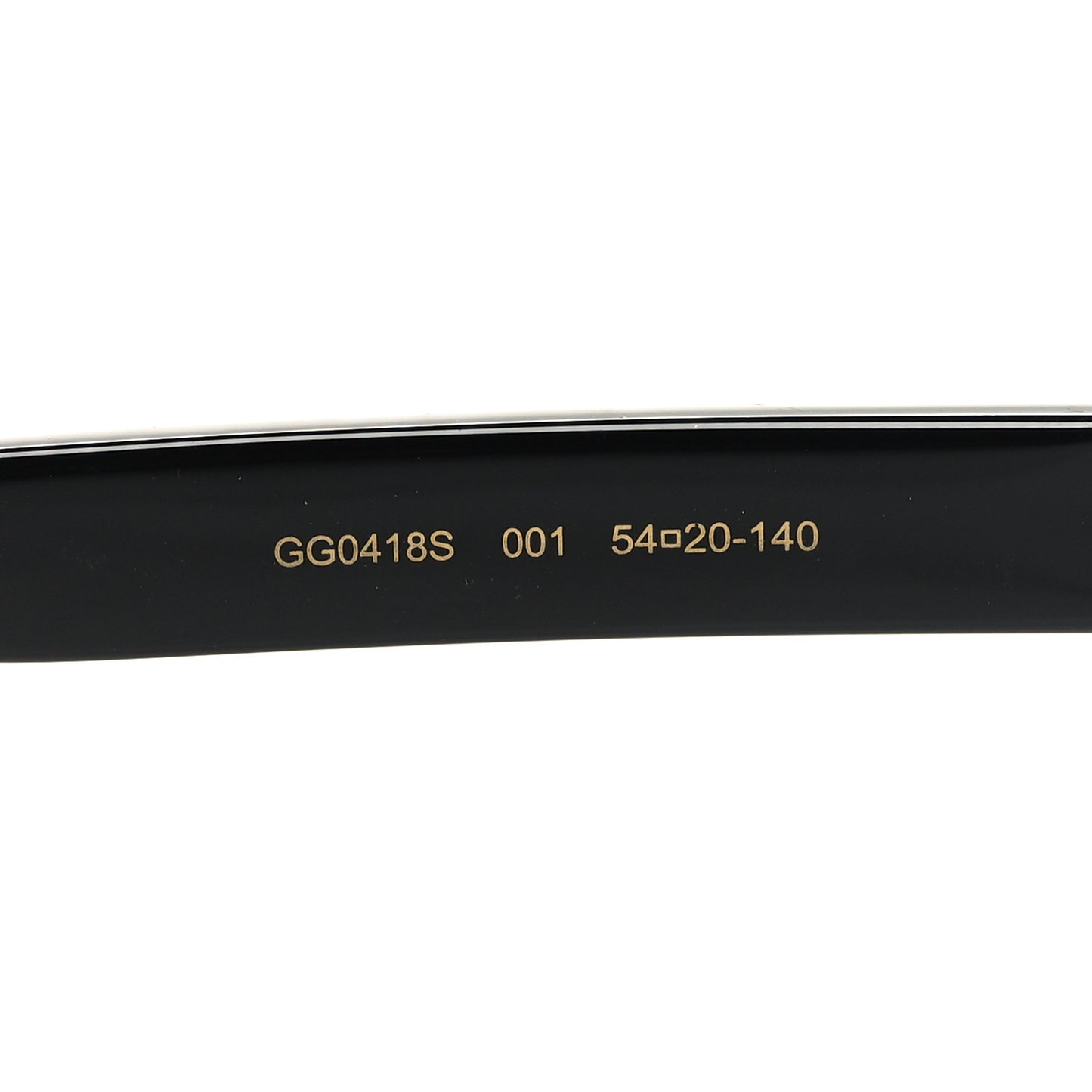 Crystal Square Frame GG Sunglasses GG0418S Black