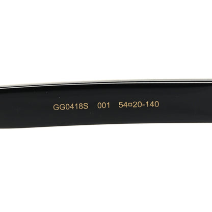 Gucci Crystal Square Frame GG Sunglasses GG0418S Black 6 of 8